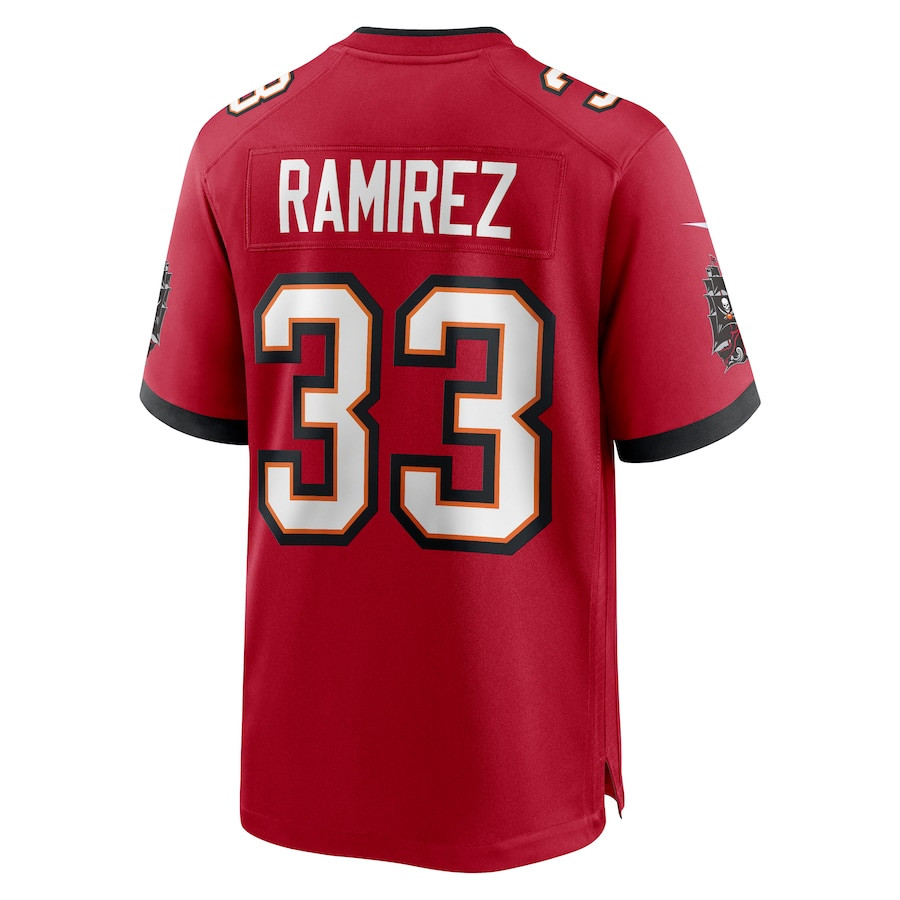 Jose Ramirez 33 Tampa Bay Buccaneers Game Red NFL Jersey Men's