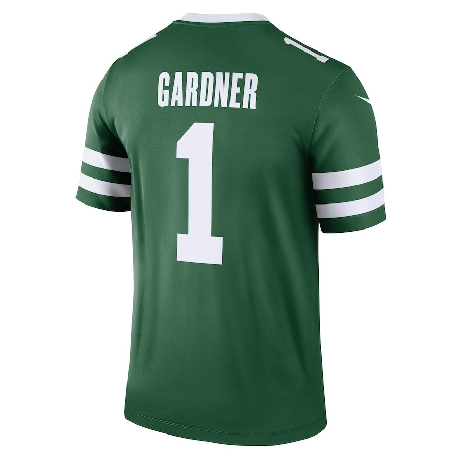 Ahmad Sauce Gardner 1 New York Jets Legend Legacy Green NFL Jersey Men's