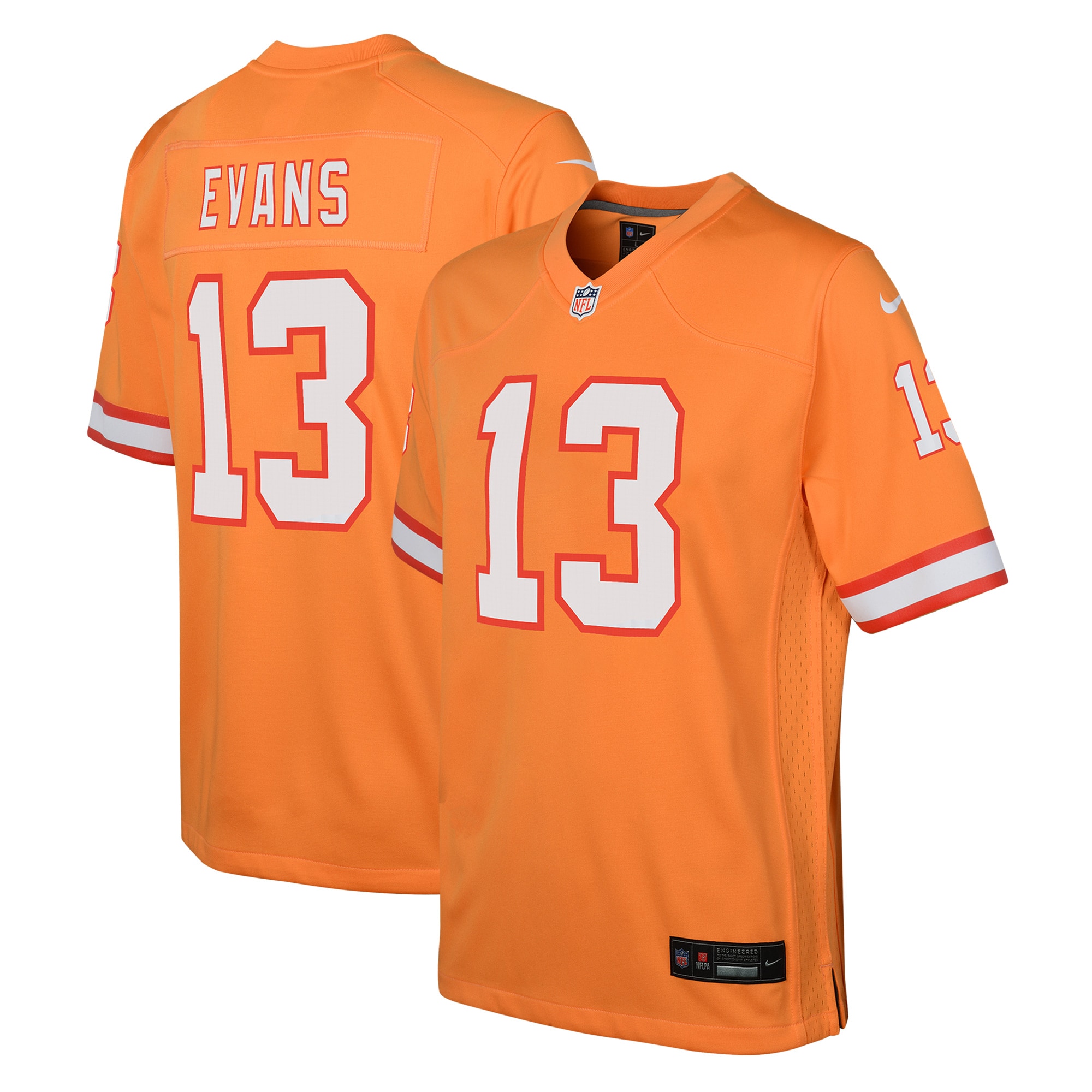 Tampa Bay Buccaneers Mike Evans Orange Game NFL Jersey Youth