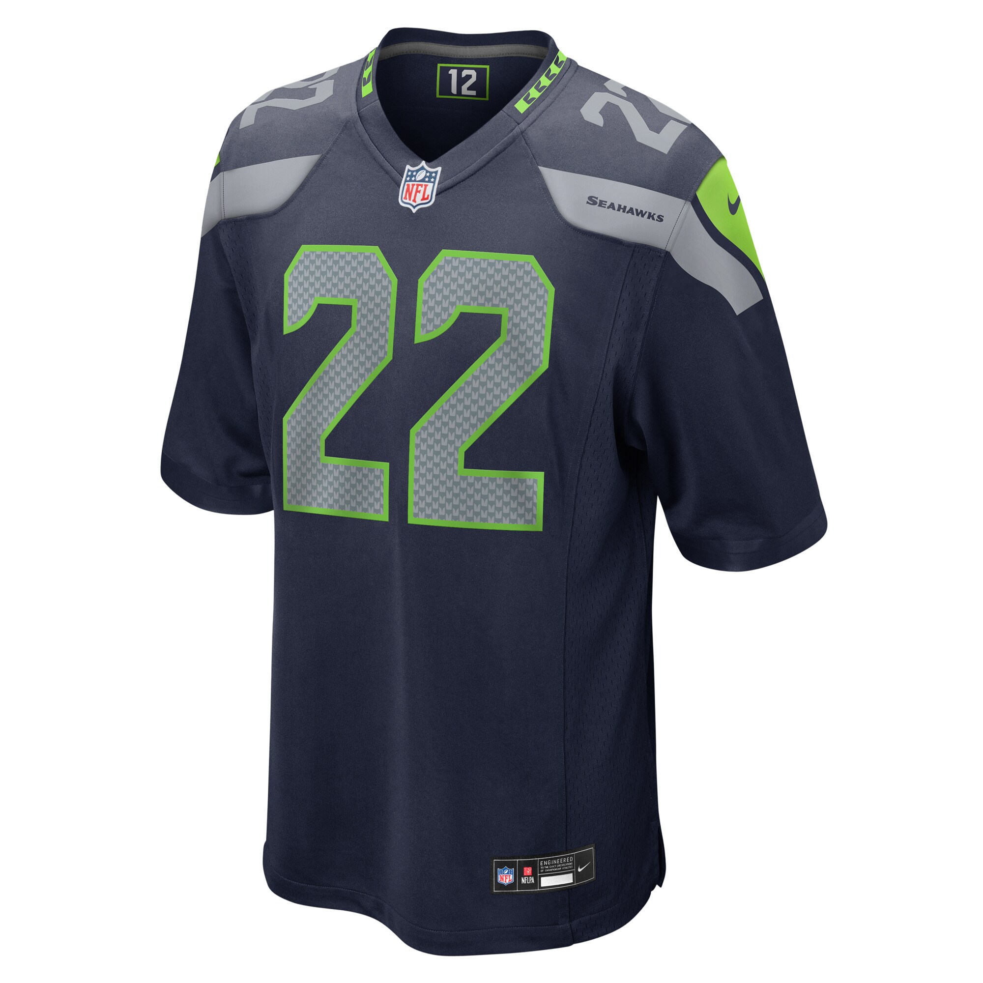 Seattle Seahawks Tre Brown College Navy Game NFL Jersey Men's