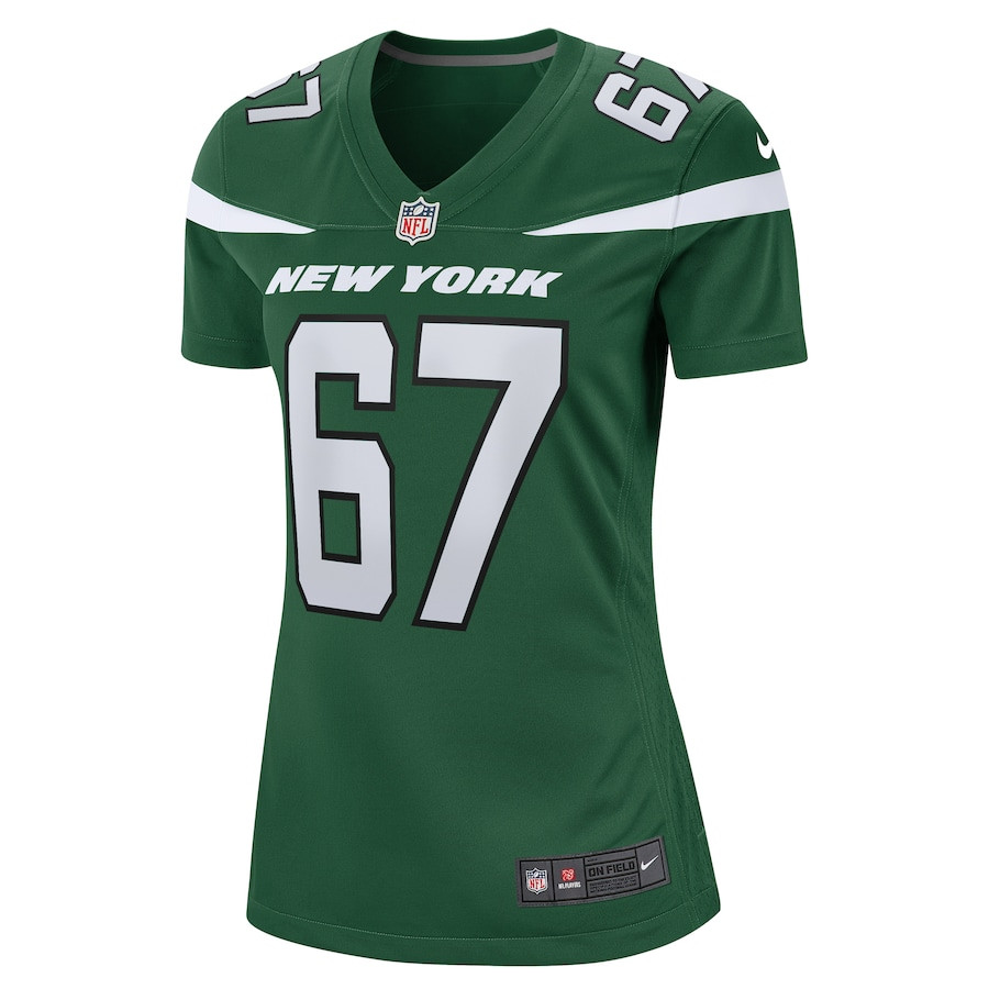 Carter Warren 67 New York Jets Game Gotham Green NFL Jersey Women's