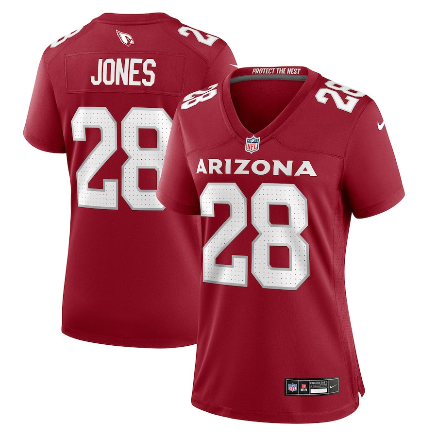 Elijah Jones 28 Arizona Cardinals Game Cardinal NFL Jersey Women's