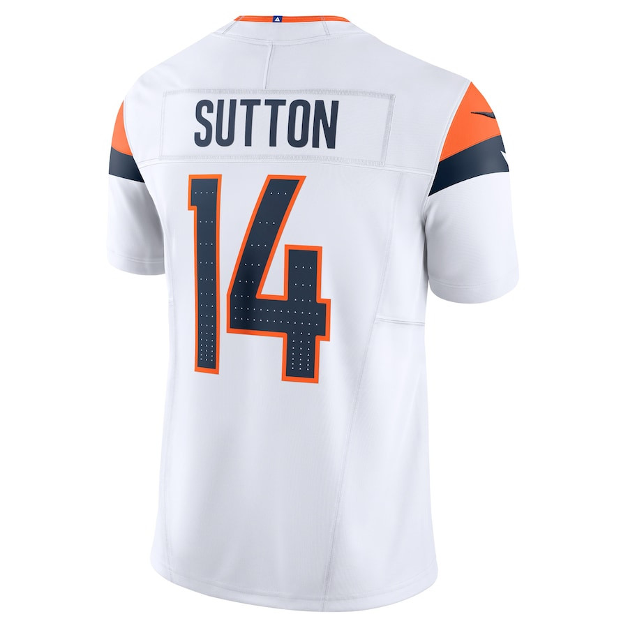 Courtland Sutton 14 Denver Broncos Vapor F.U.S.E. Limited White NFL Jersey Men's