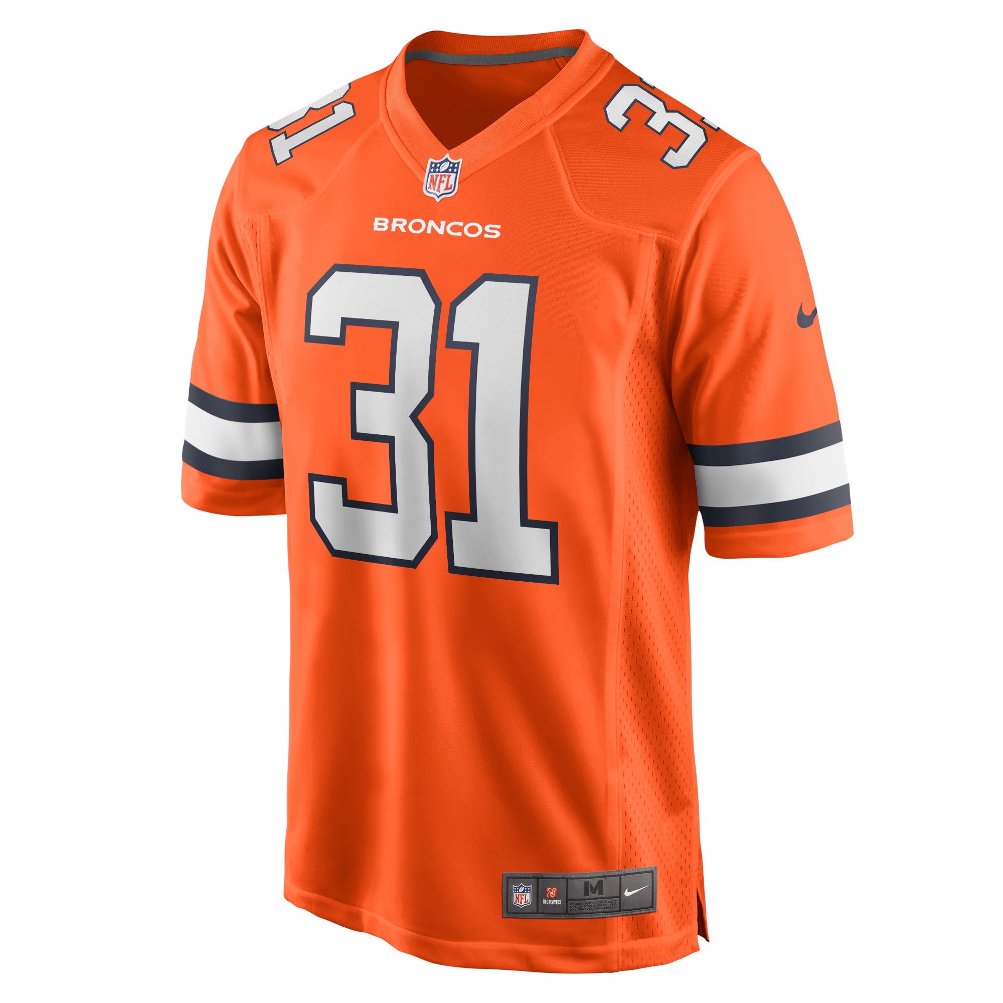 Denver Broncos Justin Simmons Orange Alternate Game NFL Jersey Men's