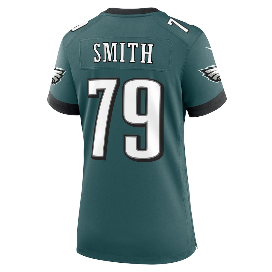 Lecitus Smith 79 Philadelphia Eagles Game Midnight Green NFL Jersey Women's