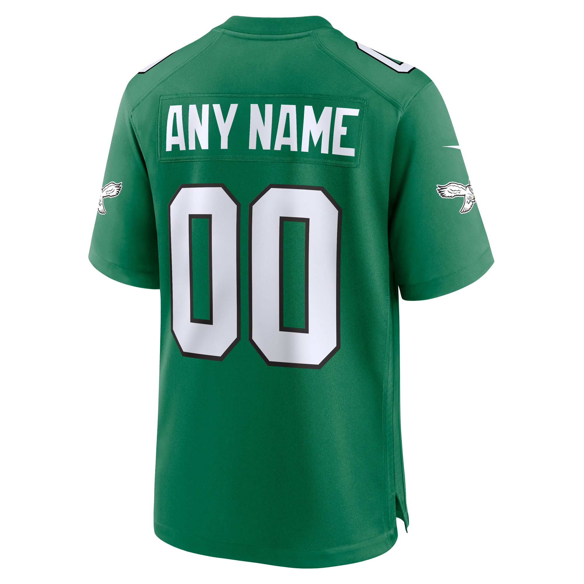 Philadelphia Eagles Kelly Green Alternate Custom Game NFL Jersey Men's