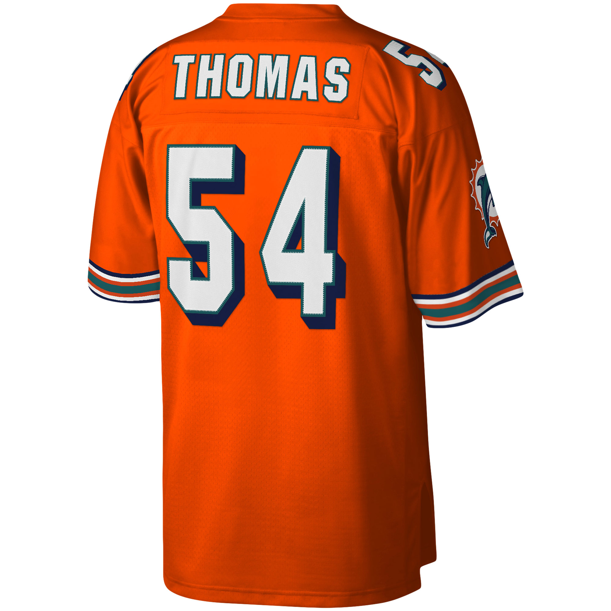 Miami Dolphins Zach Thomas Mitchell Ness Orange Legacy NFL Jersey Men's
