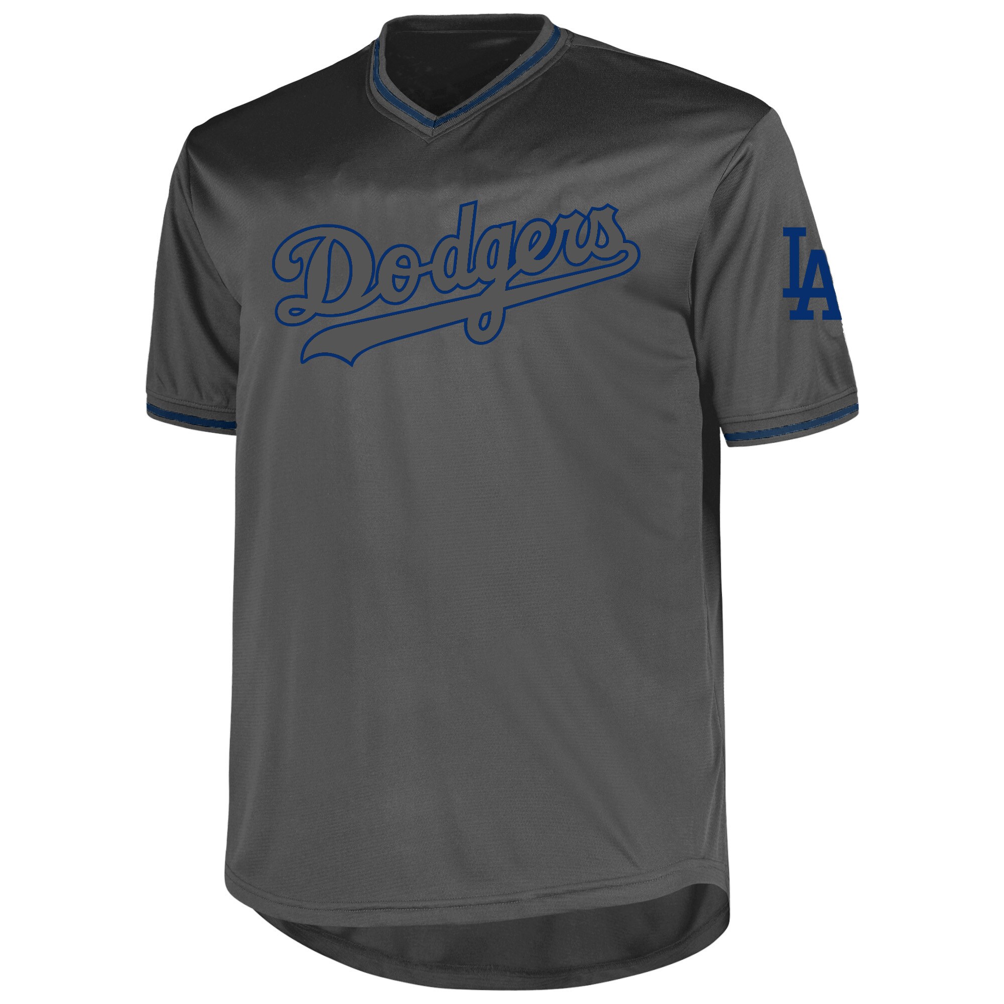Los Angeles Dodgers Profile Charcoal Big Tall Pop Fashion MLB Jersey Men's