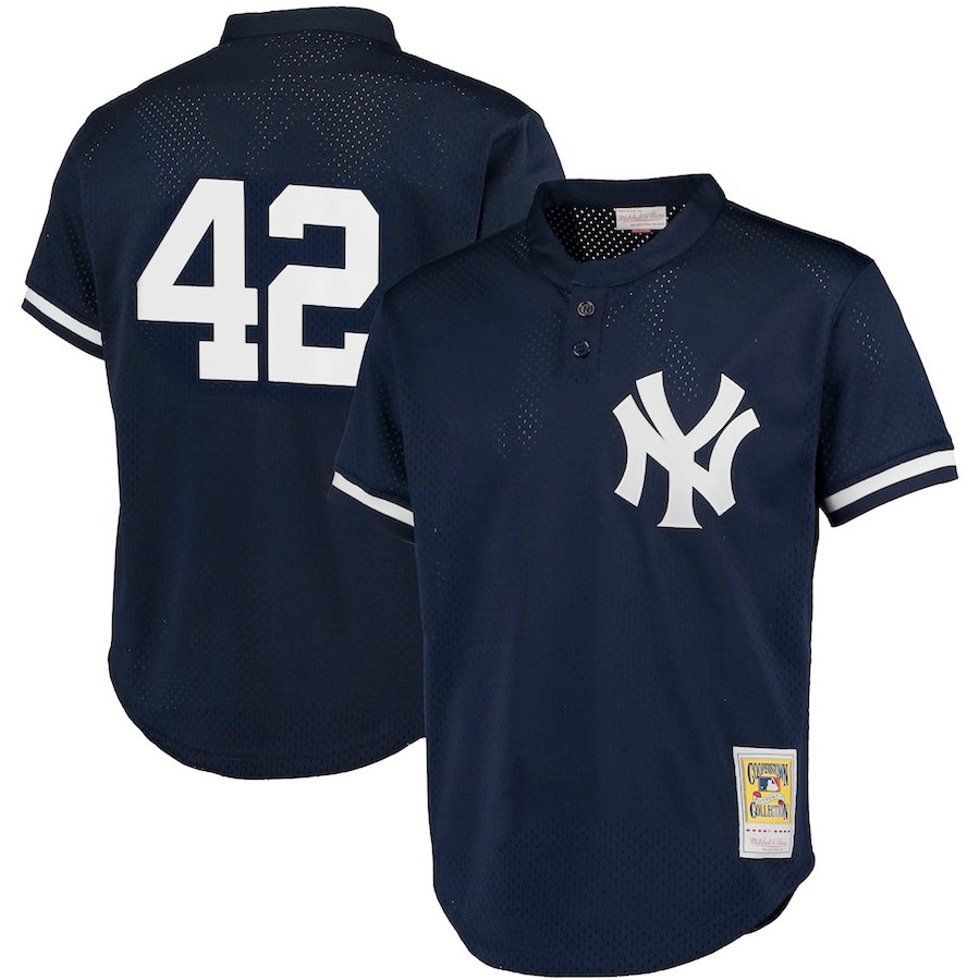 Mariano Rivera New York Yankees Mitchell&Ness Cooperstown Collection Big&Tall Mesh Batting Practice Jersey Navy