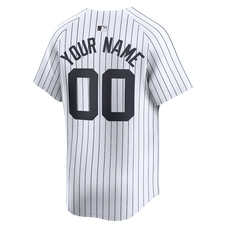 New York Yankees 2024 World Series Home Custom Limited White MLB Jersey Men's