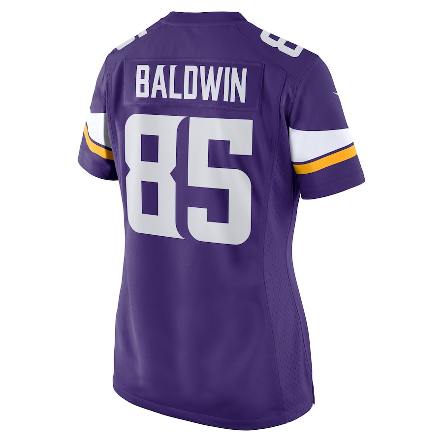 Daylen Baldwin 85 Minnesota Vikings Game Purple NFL Jersey Women's