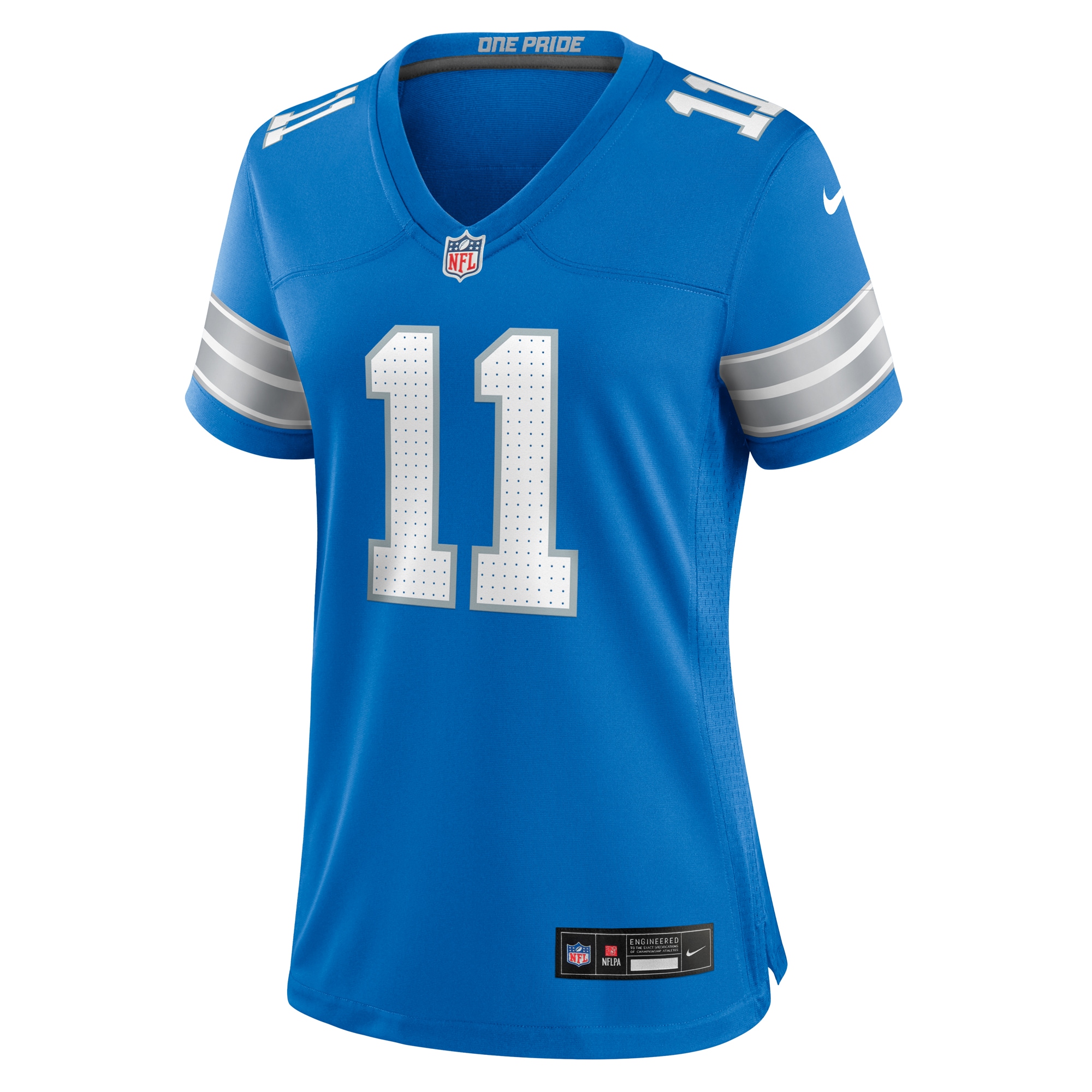 Detroit Lions Kalif Raymond Blue Team Game NFL Jersey Women's