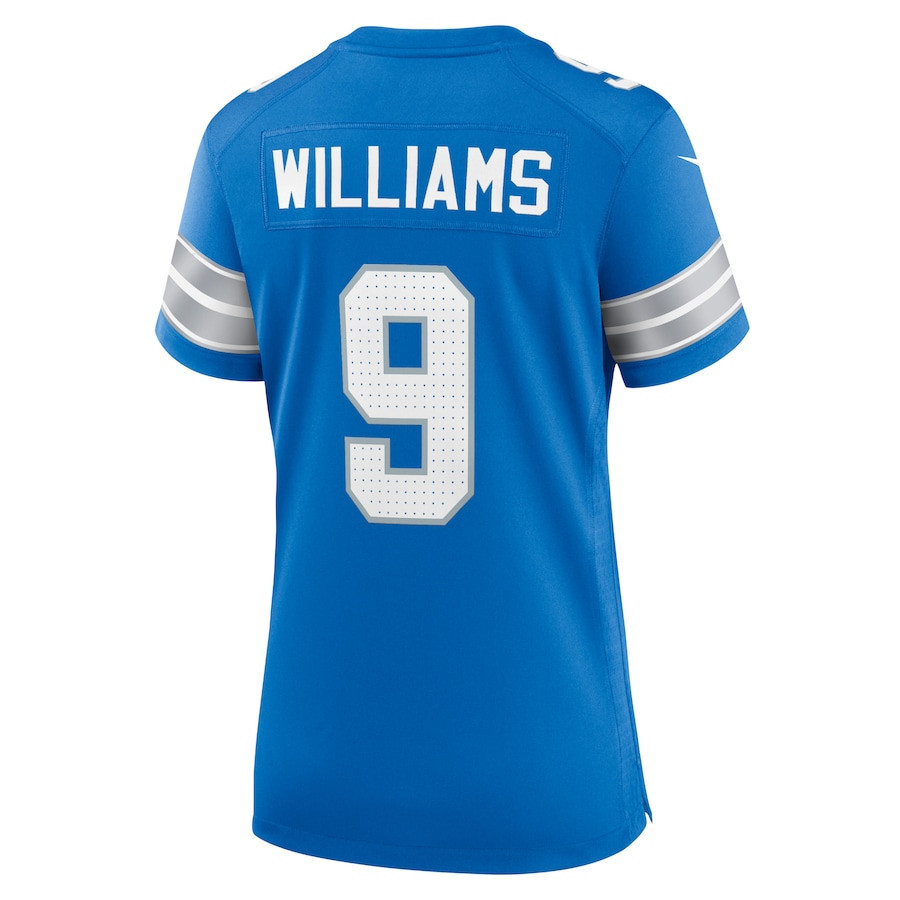 Jameson Williams #9 Detroit Lions Super Bowl LIX Blue NFL Jersey Women's