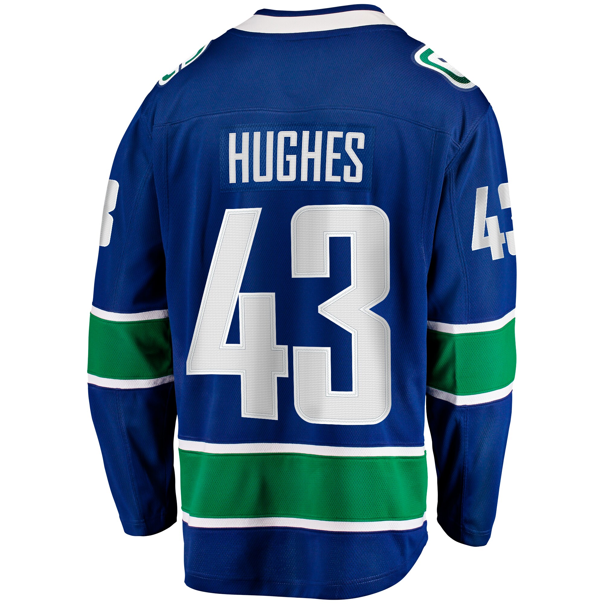 Vancouver Canucks Quinn Hughes Blue Home Breakaway NHL Jersey Men's