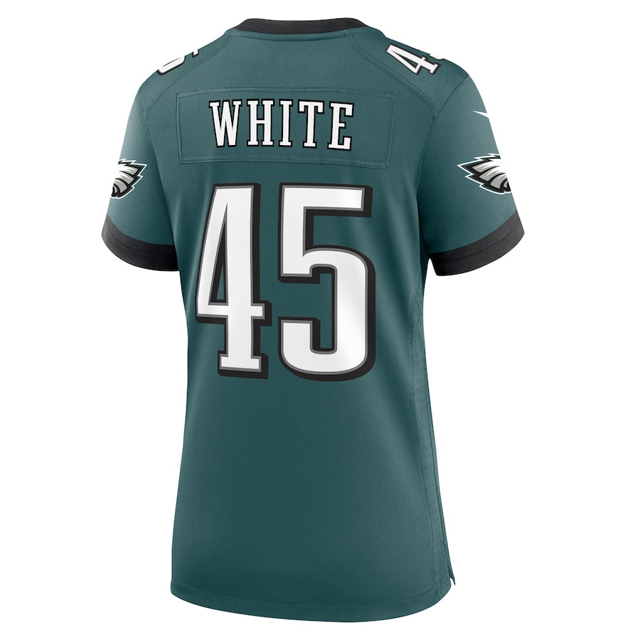 Devin White 45 Philadelphia Eagles Game Midnight Green NFL Jersey Women's