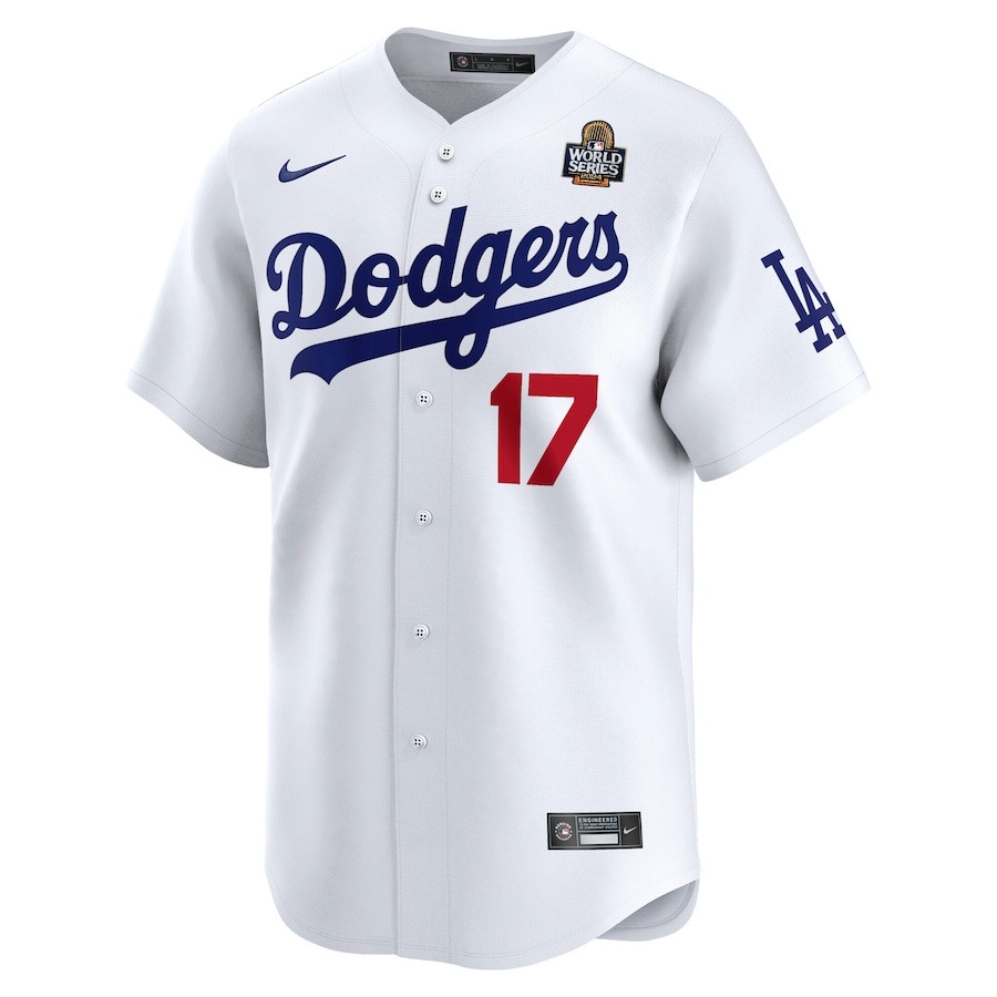 Shohei Ohtani 17 Los Angeles Dodgers 2024 World Series Home Limited Player White MLB Jersey Men's