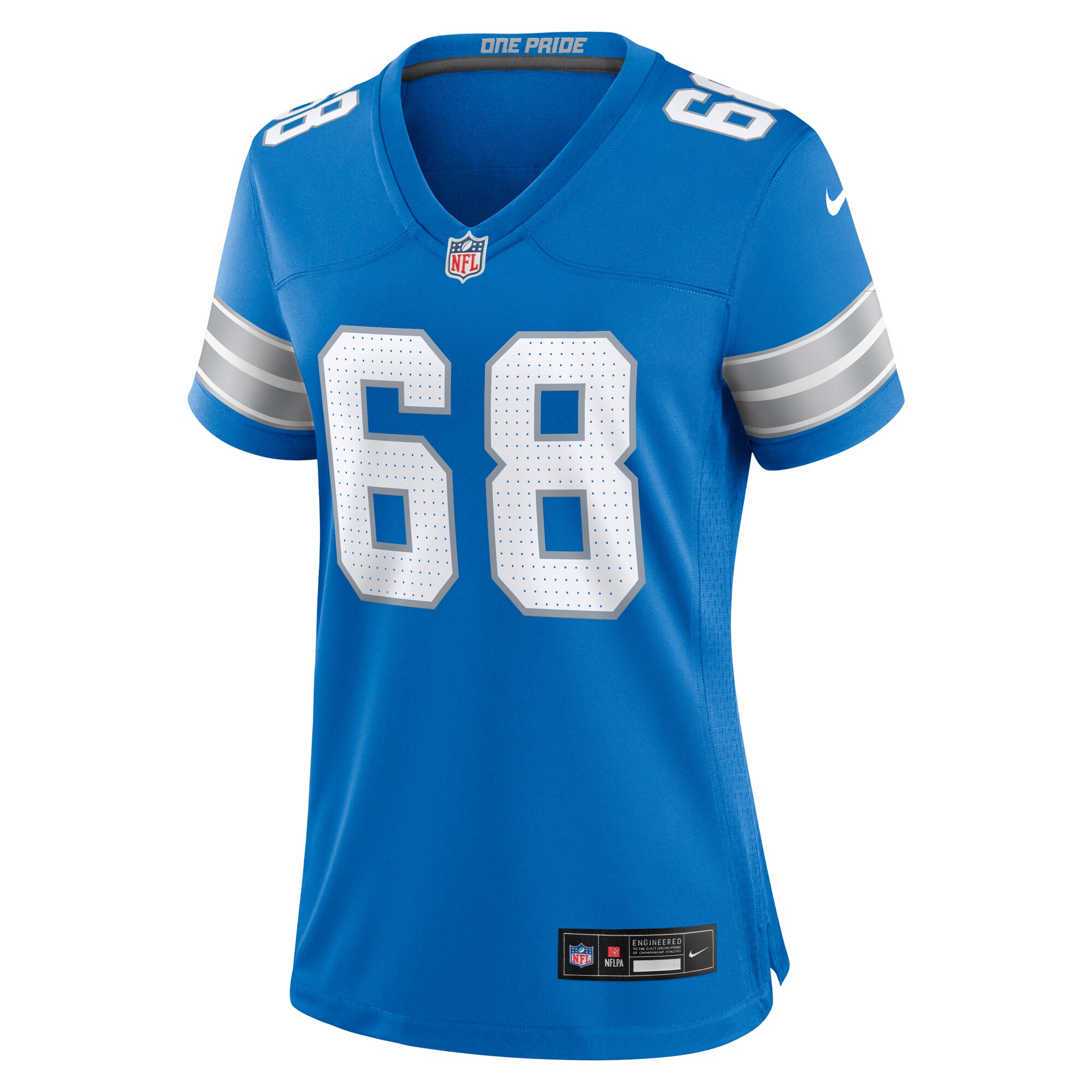 Detroit Lions Taylor Decker Blue Team Game NFL Jersey Women's