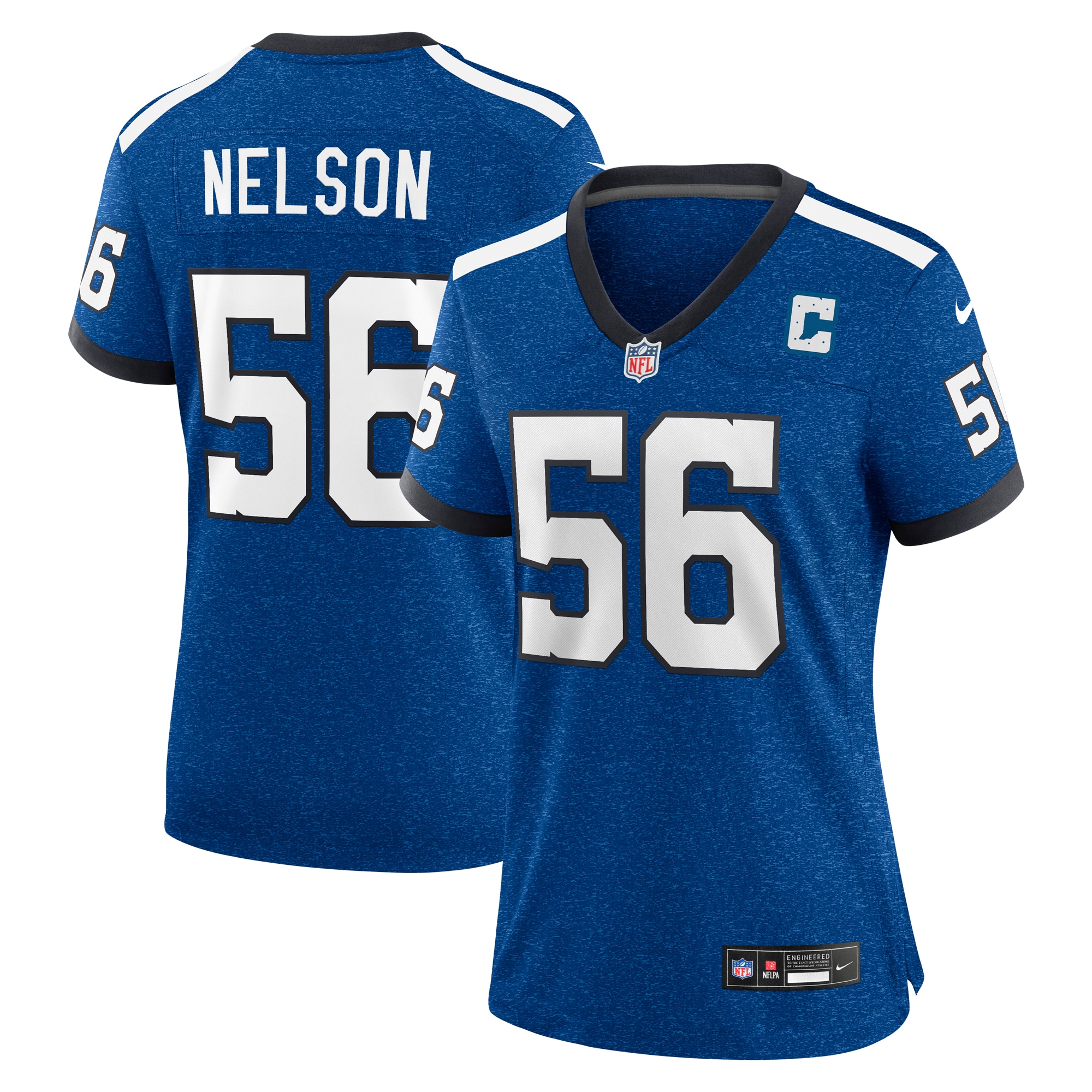 Indianapolis Colts Quenton Nelson Royal Indiana Nights Alternate Game NFL Jersey Women's