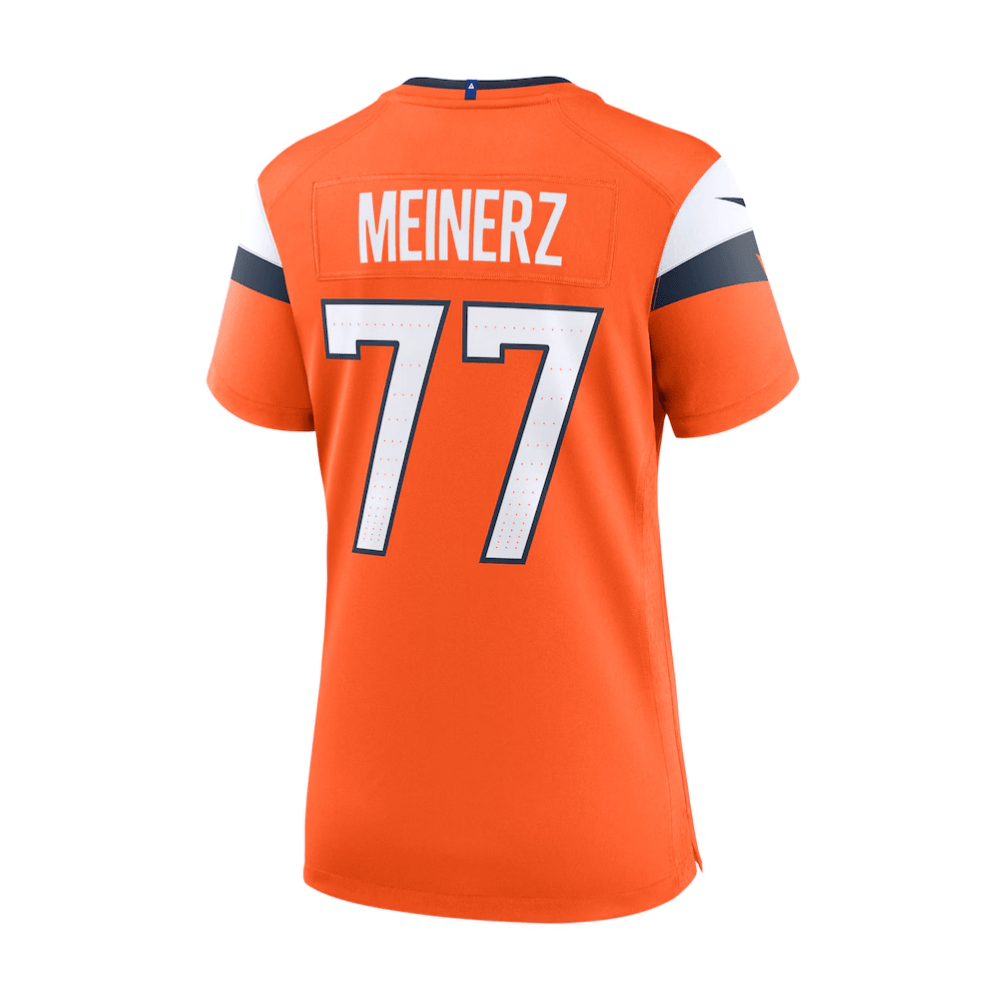 Quinn Meinerz 77 Denver Broncos 2025 Pro Bowl Patch Game Orange NFL Jersey Women's