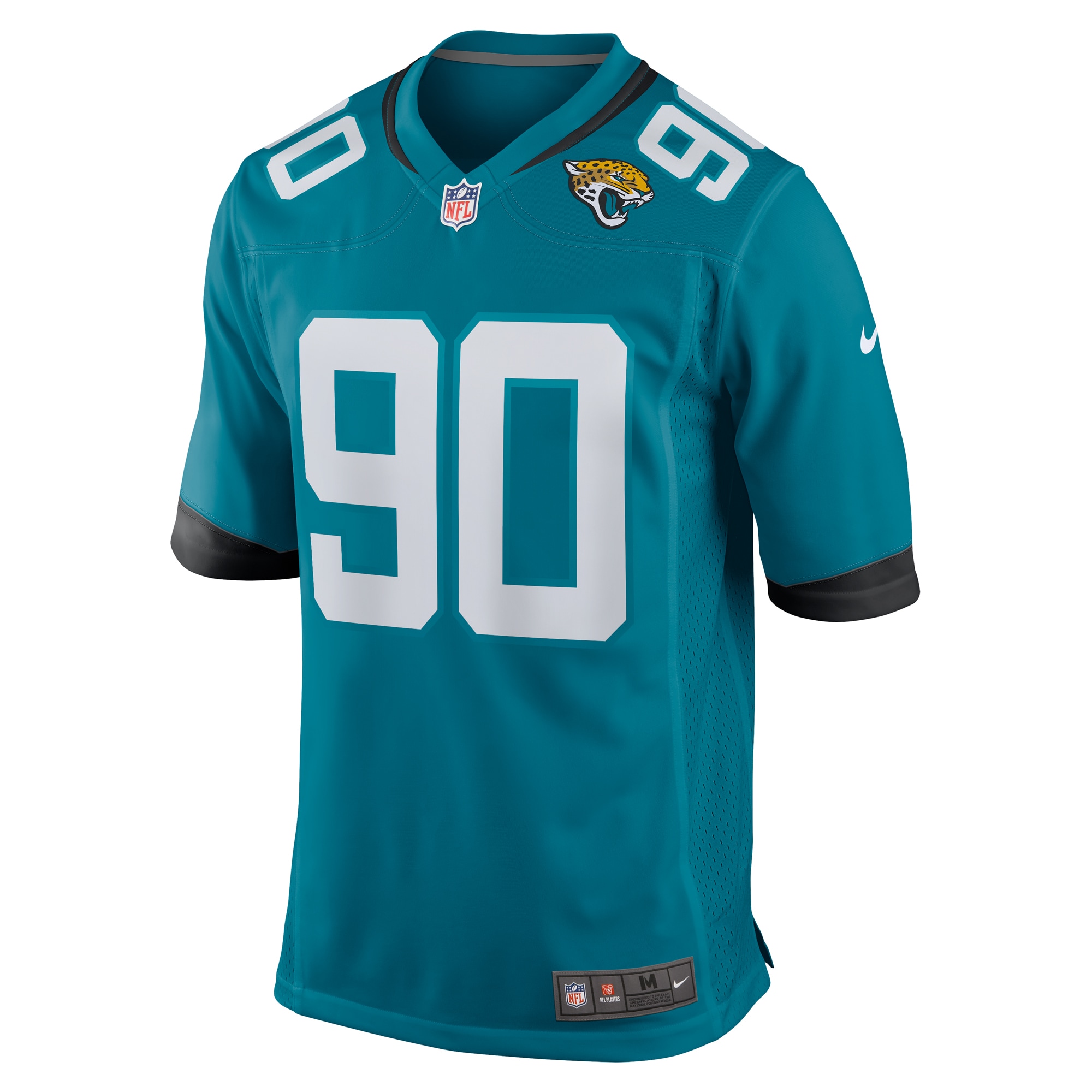Jacksonville Jaguars Angelo Blackson Teal Team Game NFL Jersey Men's
