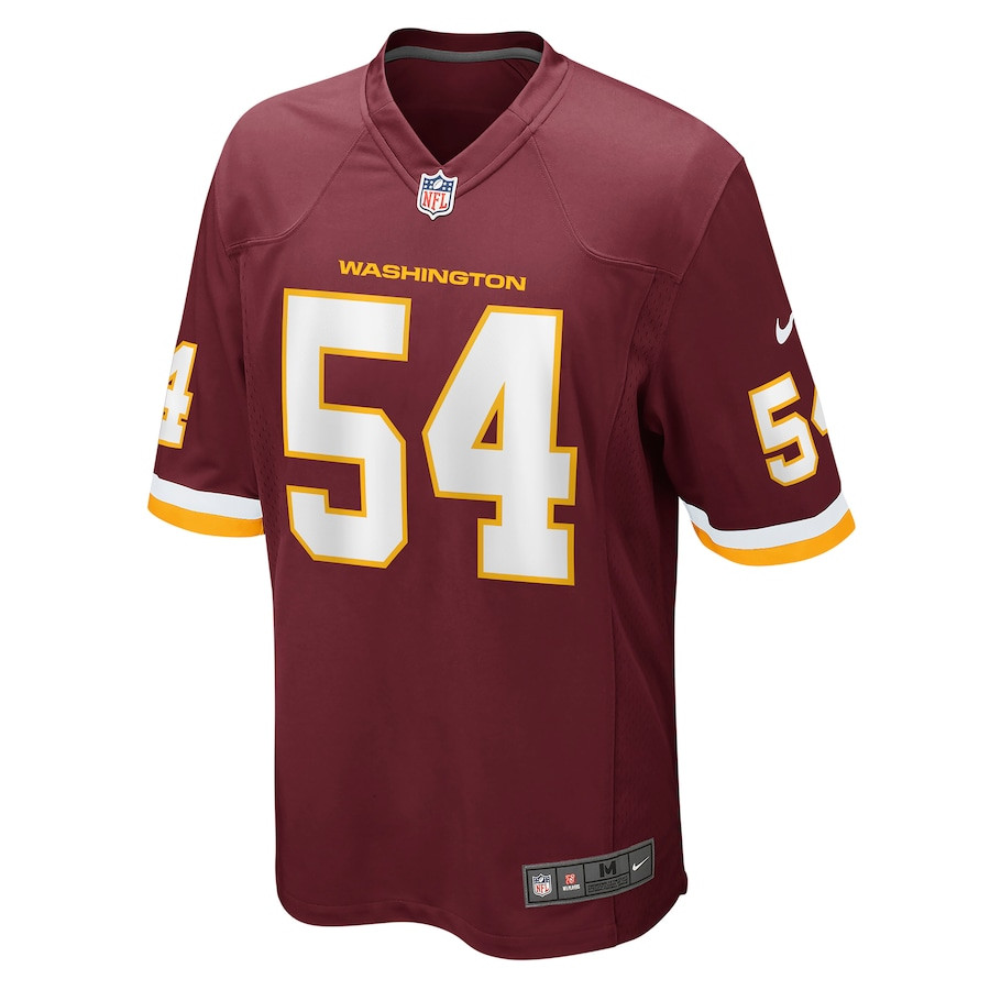 Camaron Cheeseman 54 Washington Commanders Team Game Burgundy NFL Jersey Men's