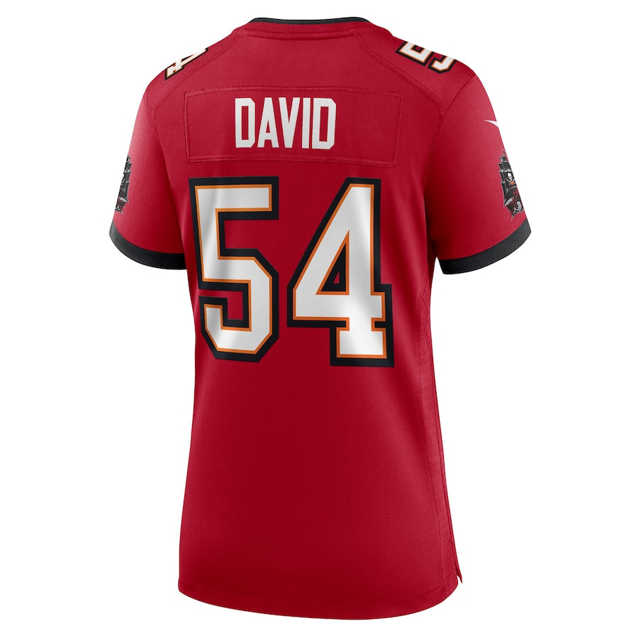 Lavonte David 54 Tampa Bay Buccaneers Game Red NFL Jersey Women's