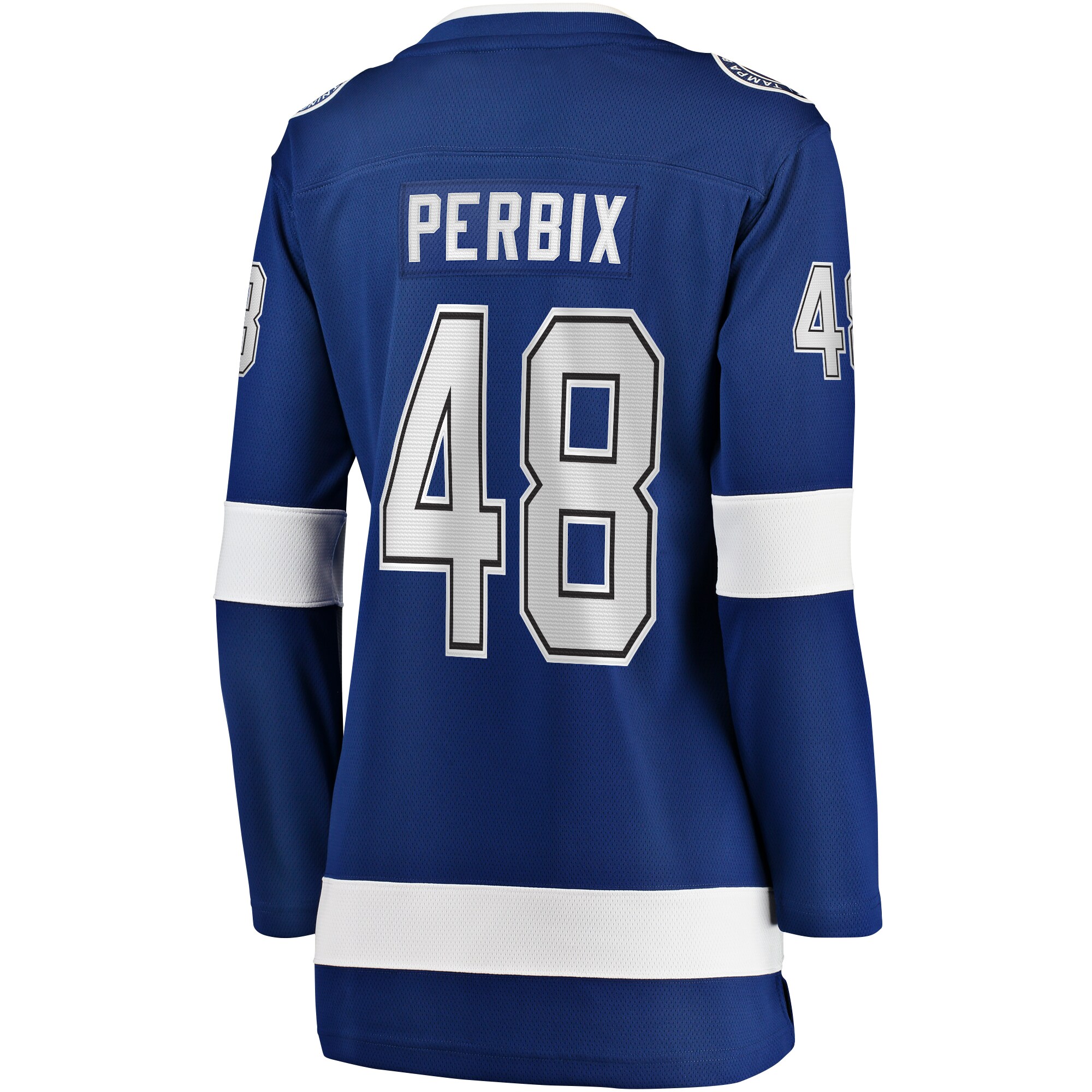 Tampa Bay Lightning Nick Perbix Blue Home Breakaway Player NHL Jersey Women's