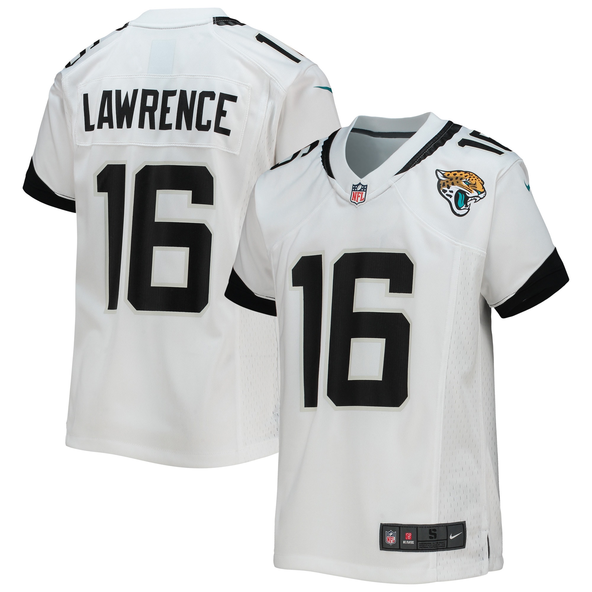 Jacksonville Jaguars Trevor Lawrence White Game NFL Jersey Youth