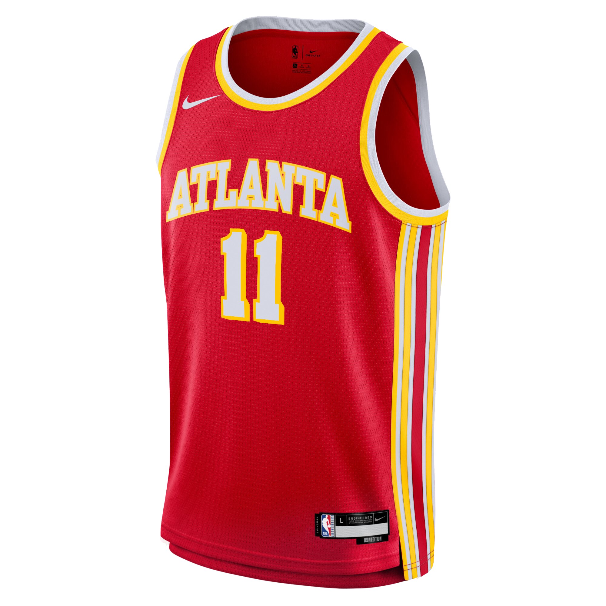 Camiseta Icon Swingman de los Atlanta Hawks Juvenil Trae Young 11 NBA Jersey Men's