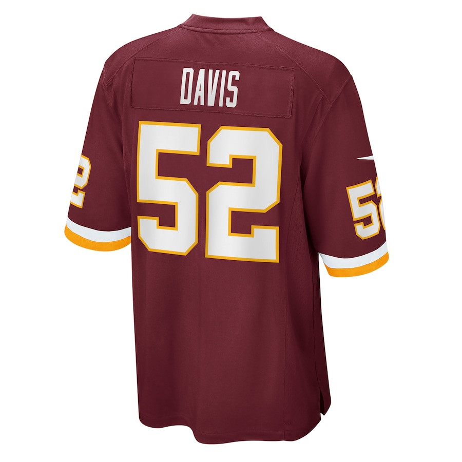 Jamin Davis 52 Washington Commanders Team Game Burgundy NFL Jersey Men's