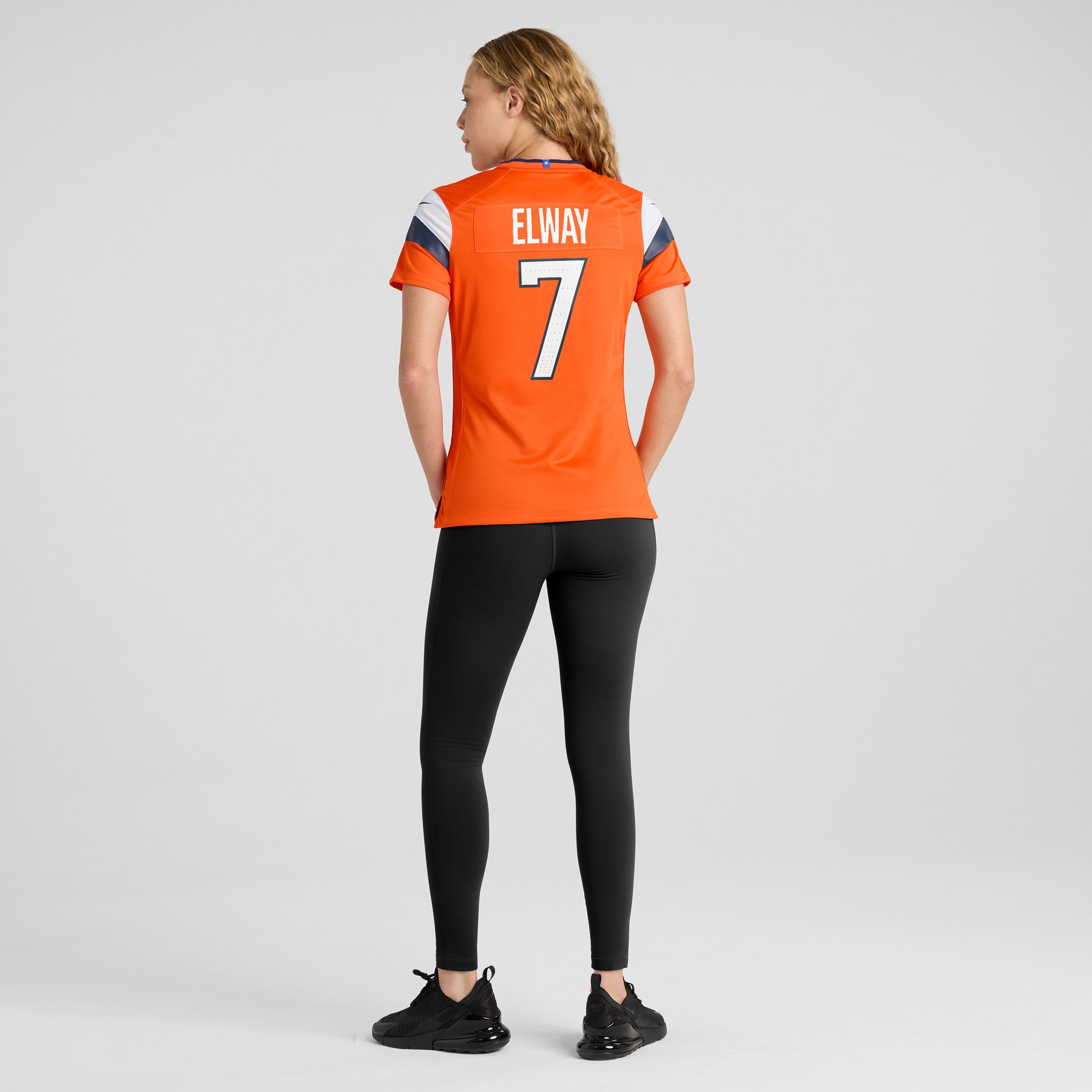 Denver Broncos John Elway Orange Mile High Collection Retired Player Game NFL Jersey Women's
