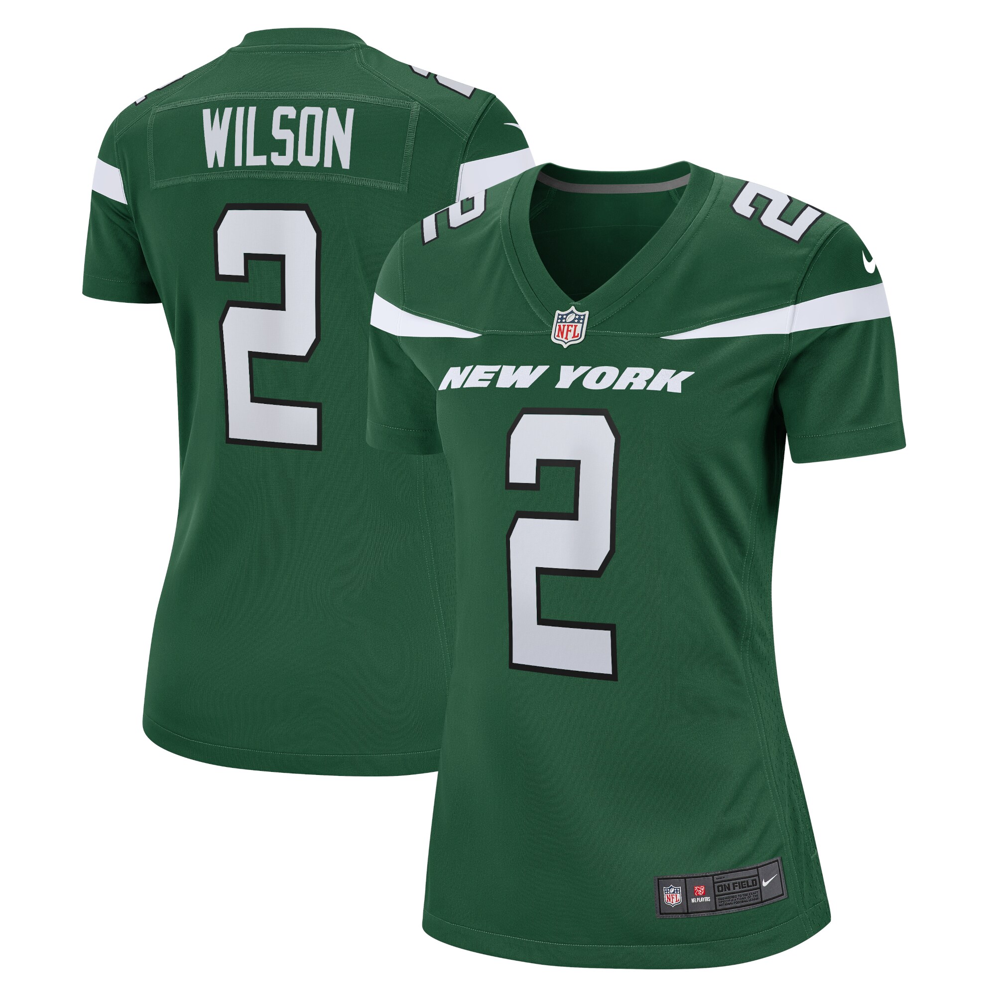 New York Jets Zach Wilson Green Player NFL Jersey Women's