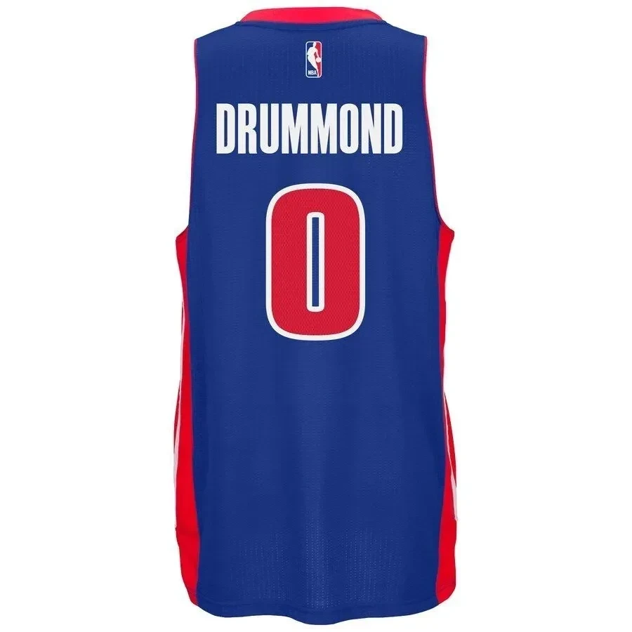 Andre Drummond Detroit Pistons Swingman Climacool Blue NBA Jersey Men's
