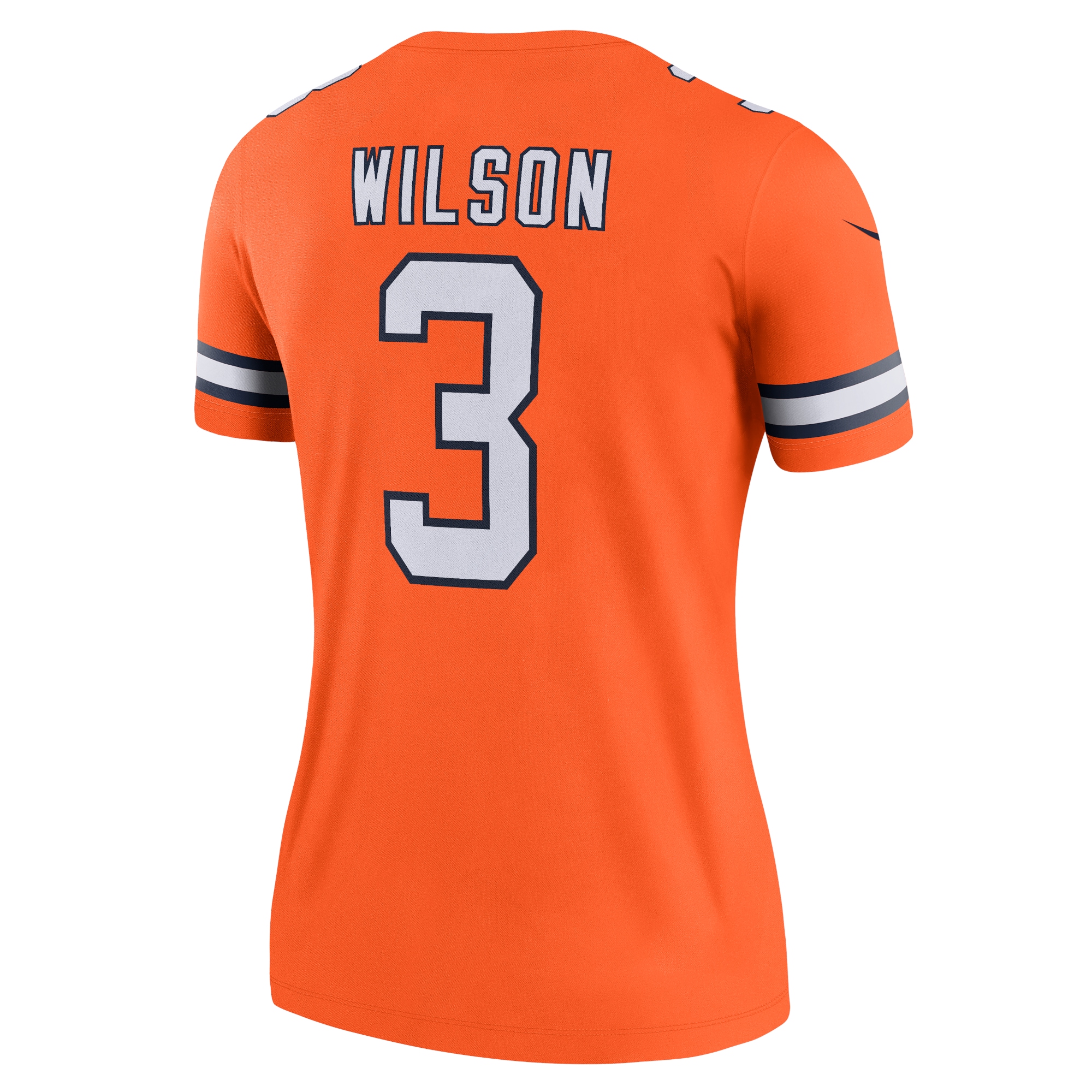 Denver Broncos Russell Wilson Orange Alternate Legend Player Performance Top NFL Jersey Women's