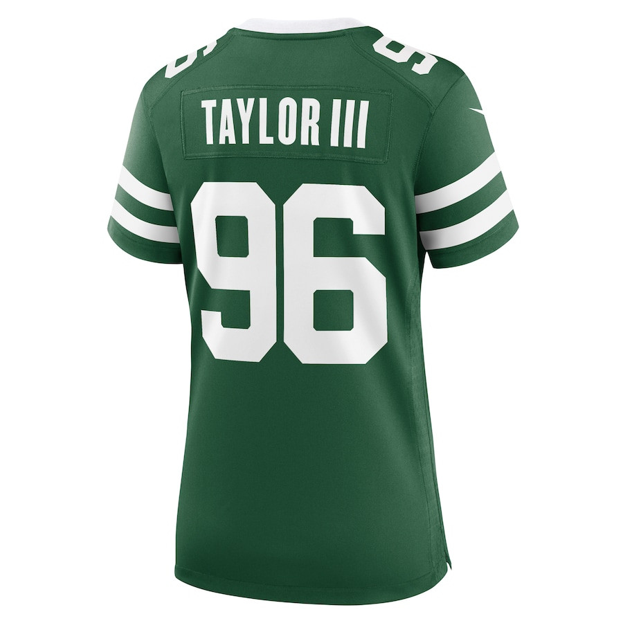 Leonard Taylor III 96 New York Jets Team Game Legacy Green NFL Jersey Women's