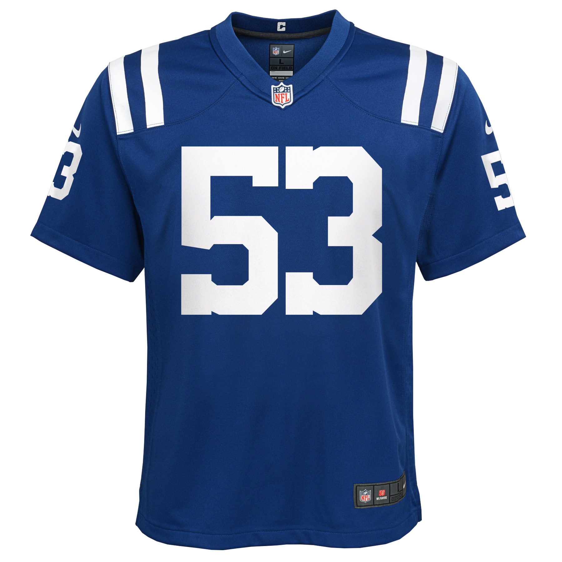 Indianapolis Colts Shaquille Leonard Royal Game NFL Jersey Youth
