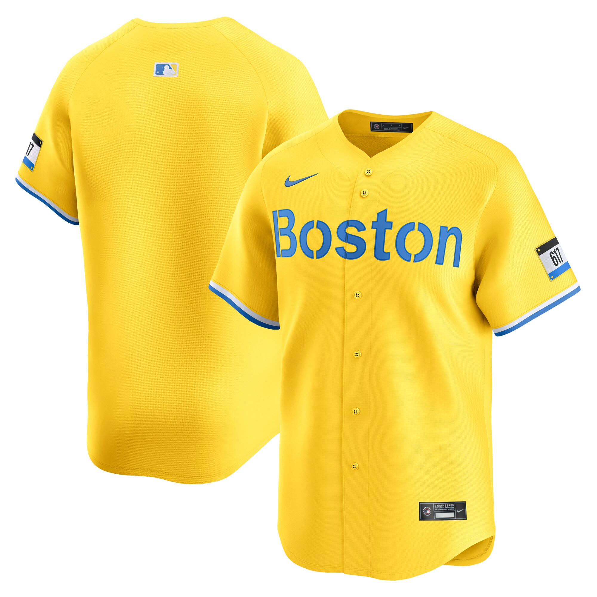 Boston Red Sox Gold City Connect Limited MLB Jersey Men's