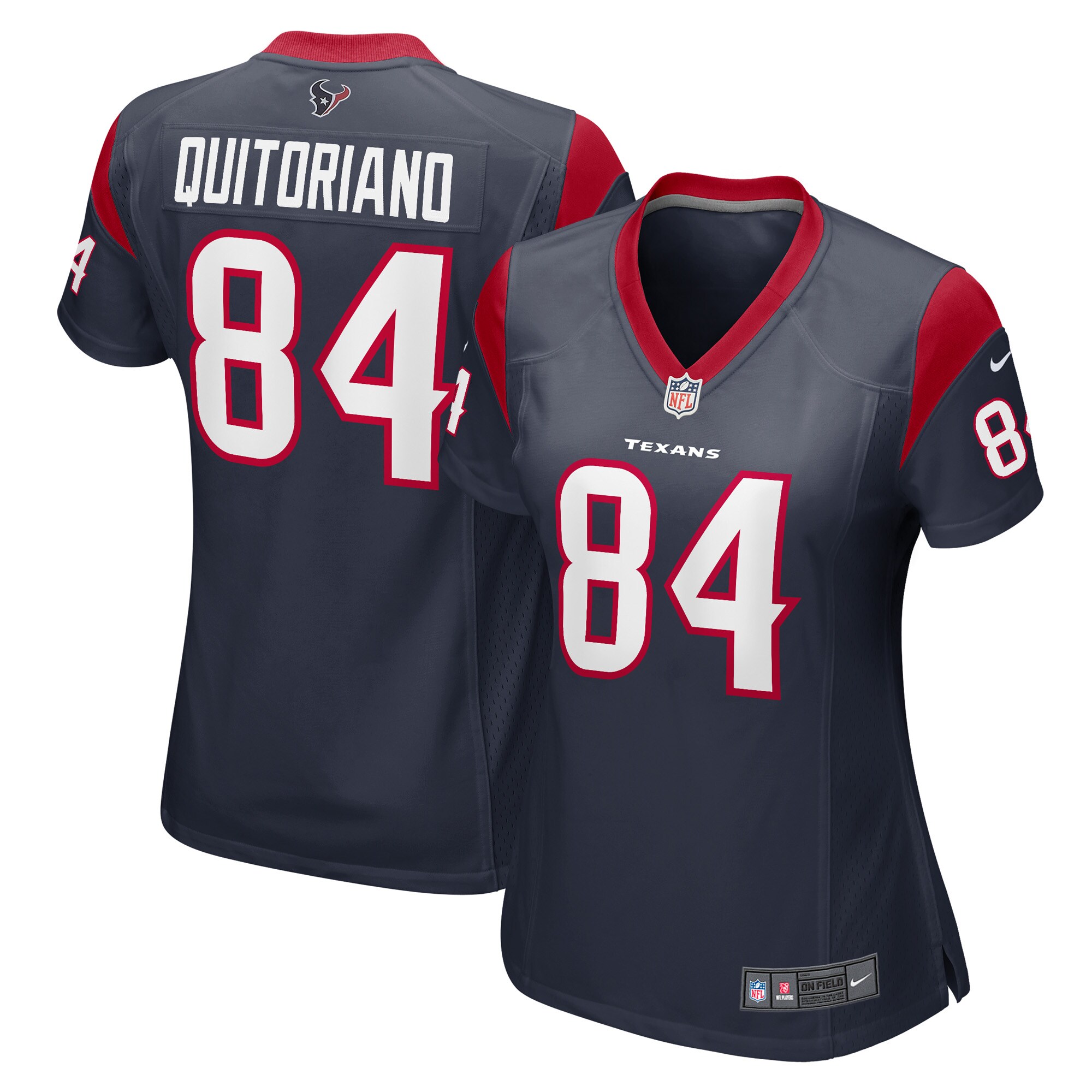 Houston Texans Teagan Quitoriano Navy Game Player NFL Jersey Women's