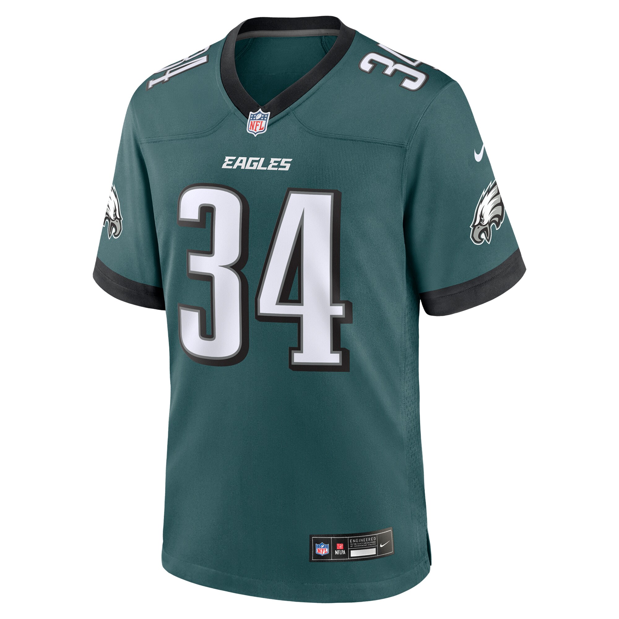Philadelphia Eagles Isaiah Rodgers Midnight Green Team Game NFL Jersey Men's
