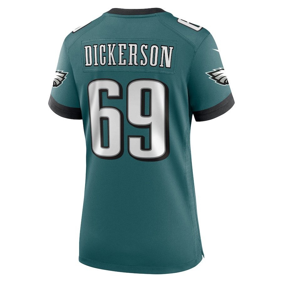 Landon Dickerson #69 Philadelphia Eagles Super Bowl LIX Midnight Green NFL Jersey Women's