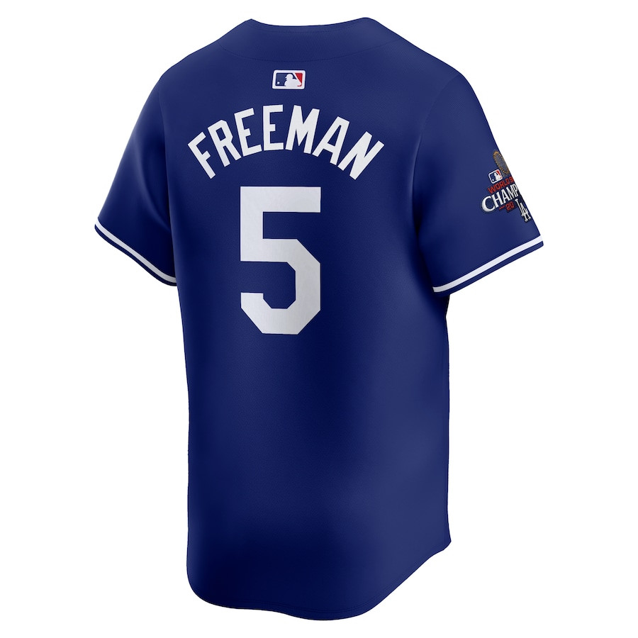 Freddie Freeman 5 Los Angeles Dodgers 2024 World Series Champions Alternate Limited Player Royal MLB Jersey Men's