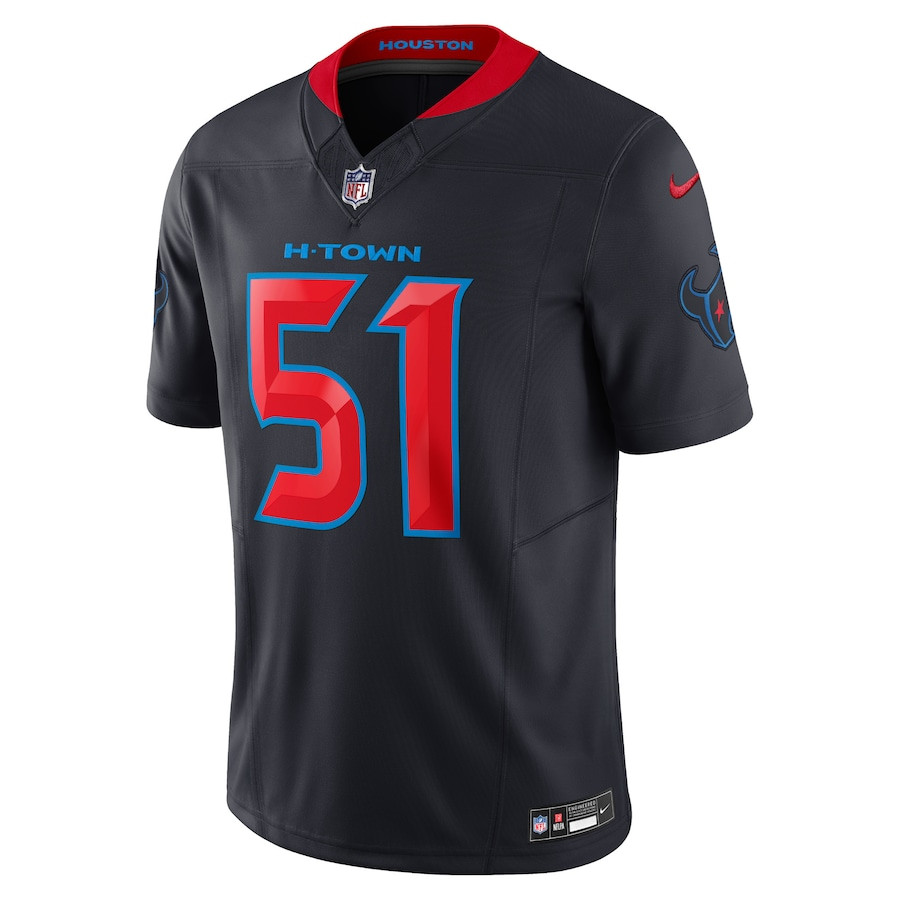 Will Anderson Jr. 51 Houston Texans 2nd Alternate Vapor F.U.S.E. Limited Navy NFL Jersey Men's