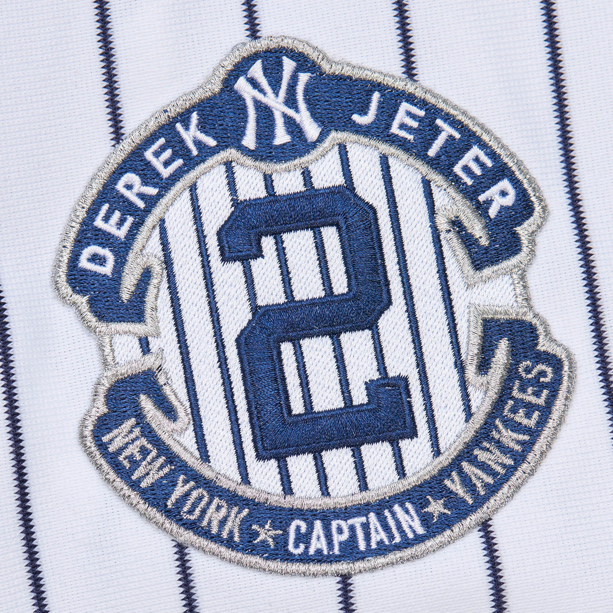 New York Yankees Derek Jeter Mitchell Ness White 2014 Cooperstown Collection Throwback MLB Jersey Men's