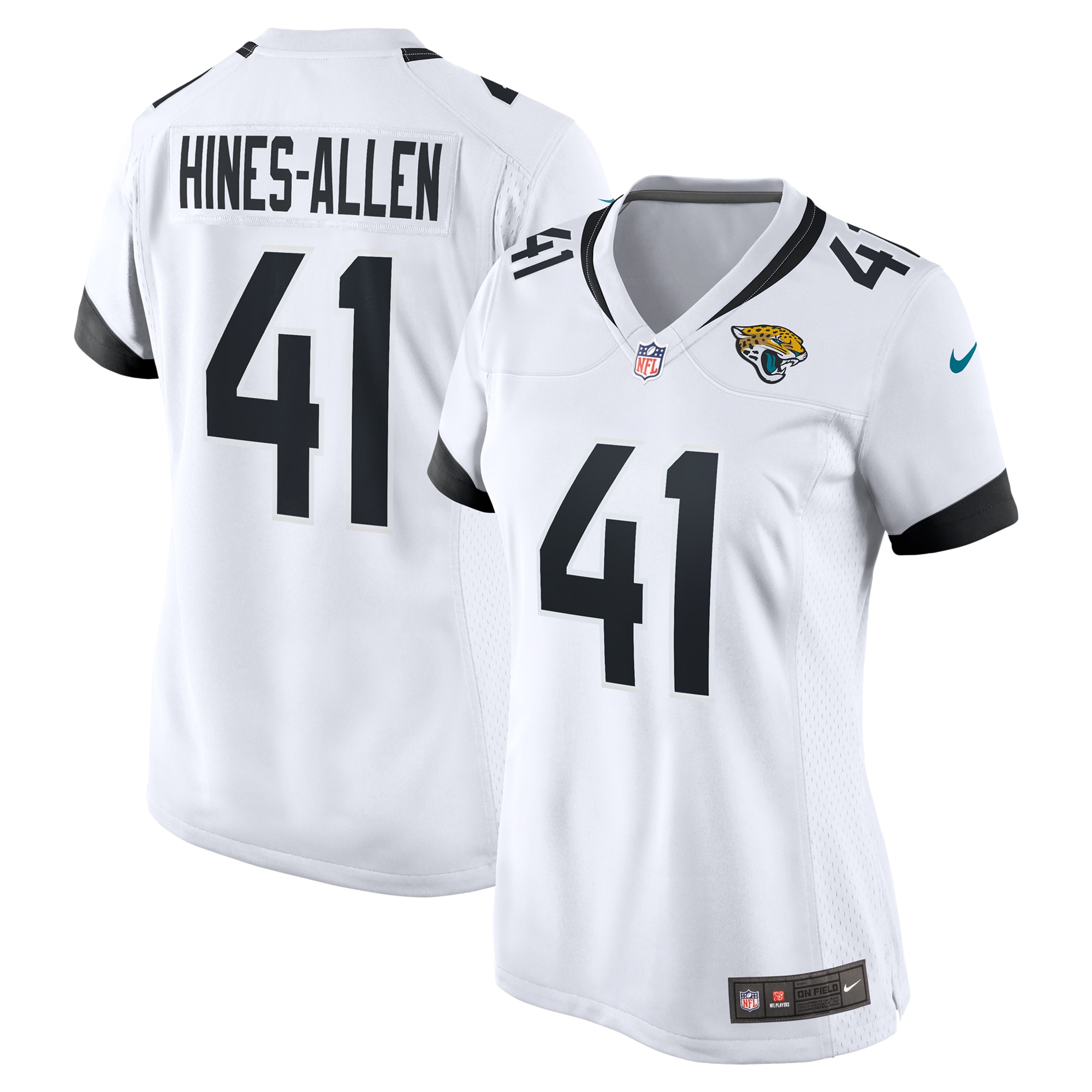 Jacksonville Jaguars Josh Hines-Allen White Player Game NFL Jersey Women's