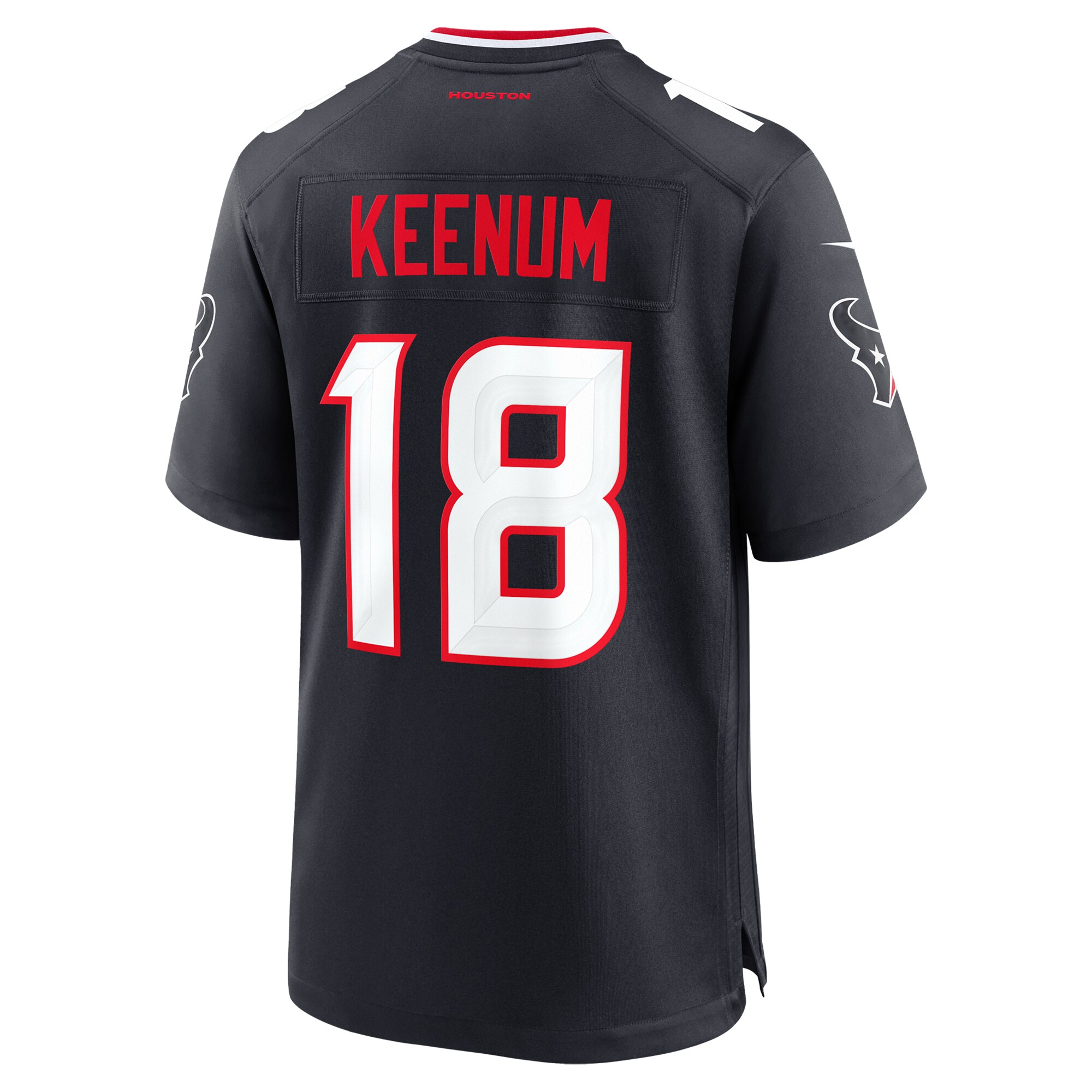 Houston Texans Case Keenum Navy Team Game NFL Jersey Men's