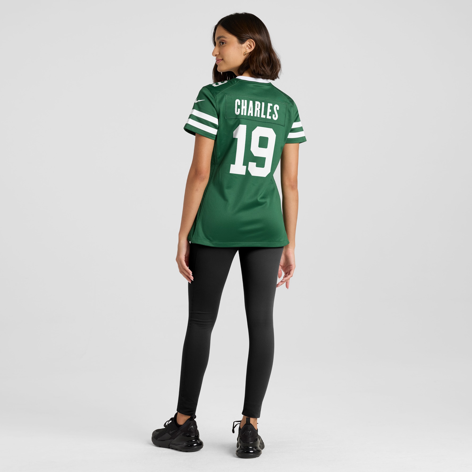 New York Jets Irvin Charles Legacy Green Team Game NFL Jersey Women's