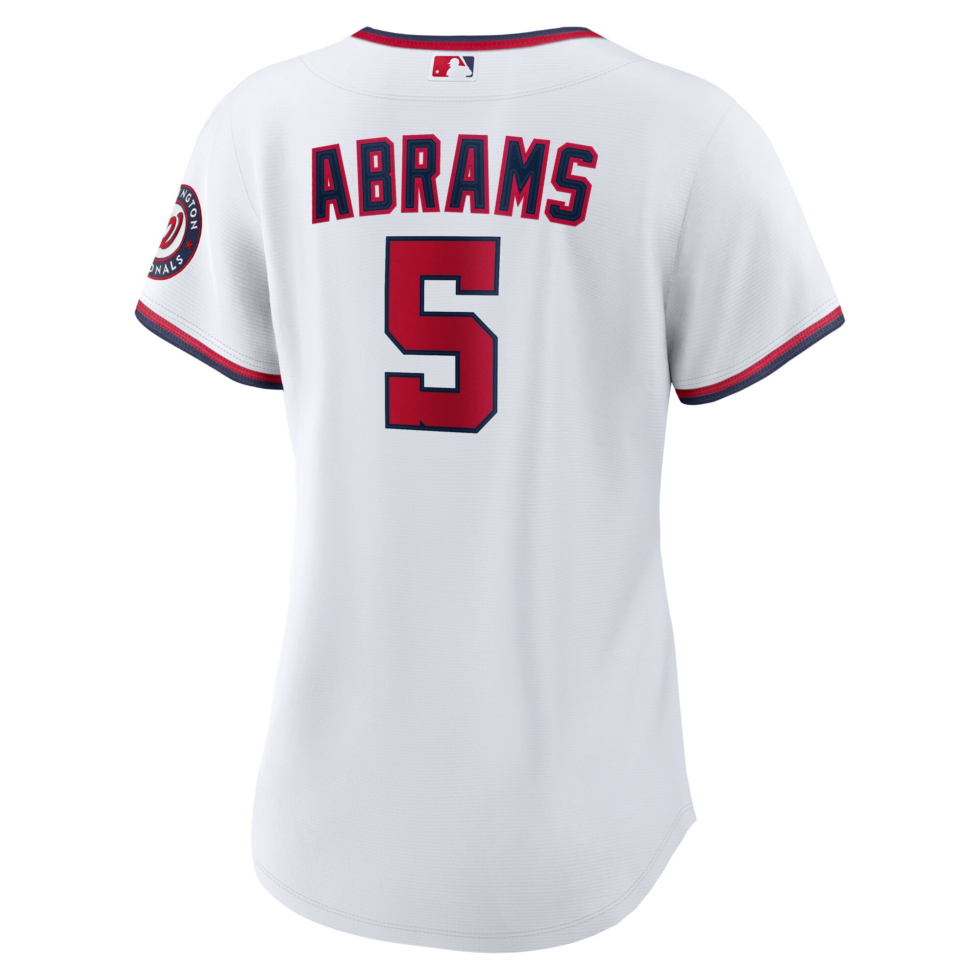 Washington Nationals CJ Abrams White Home Player MLB Jersey Women's
