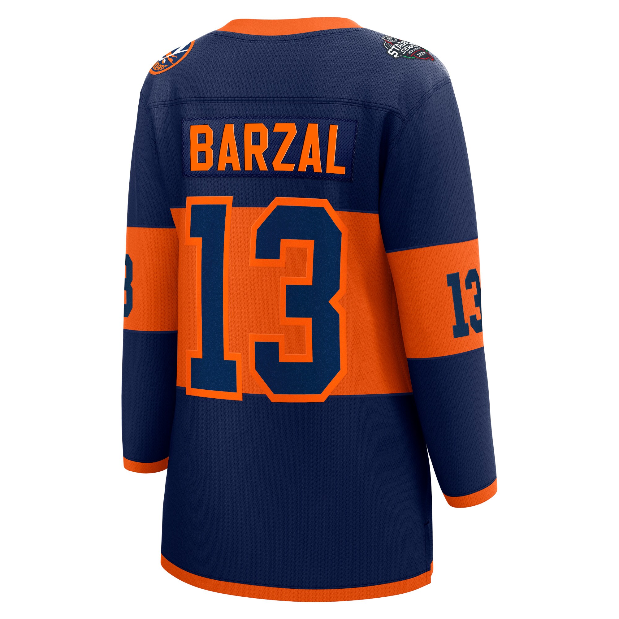 New York Islanders Mathew Barzal Navy 2024 Stadium Series Breakaway Player NHL Jersey Women's