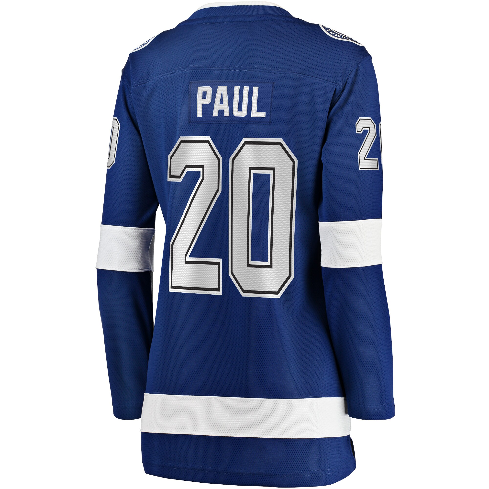 Tampa Bay Lightning Nicholas Paul Blue Home Breakaway Player NHL Jersey Women's