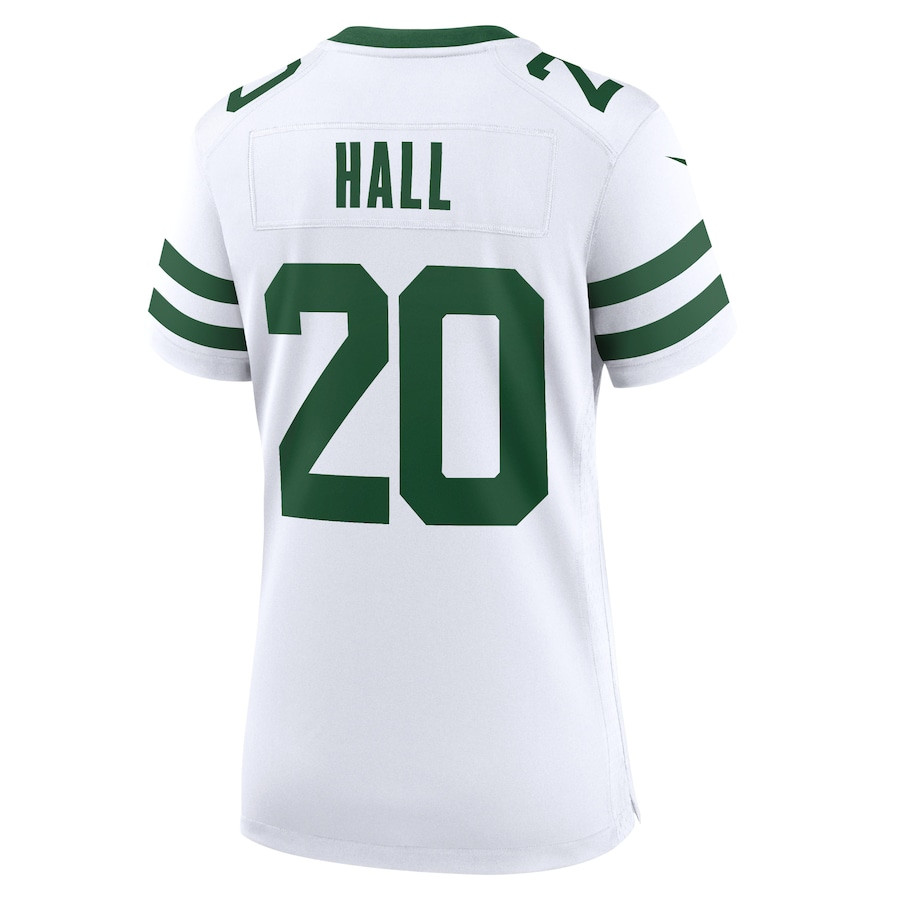 Breece Hall 20 New York Jets Game Legacy White NFL Jersey Women's